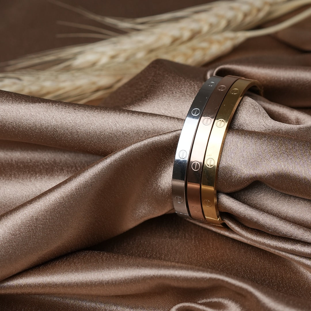 ENGRAVED 3 COLOR BRACELET SET