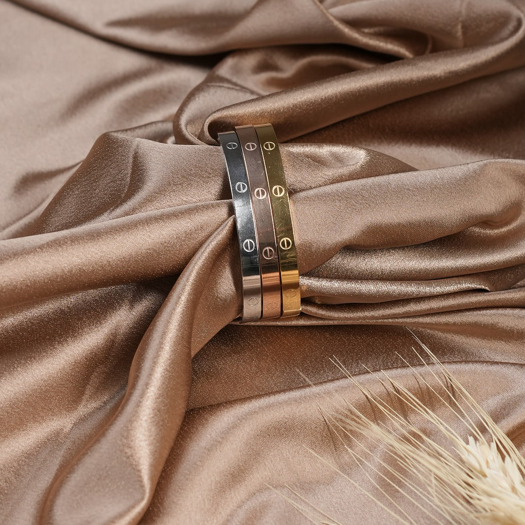 ENGRAVED 3 COLOR BRACELET SET