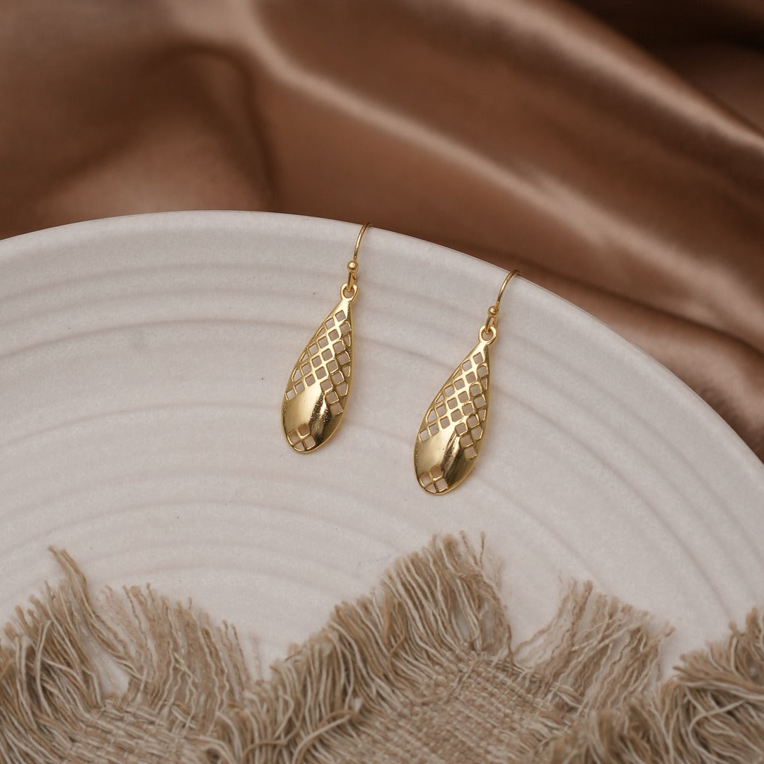 CRISS CROSS TEARDROP EARRINGS