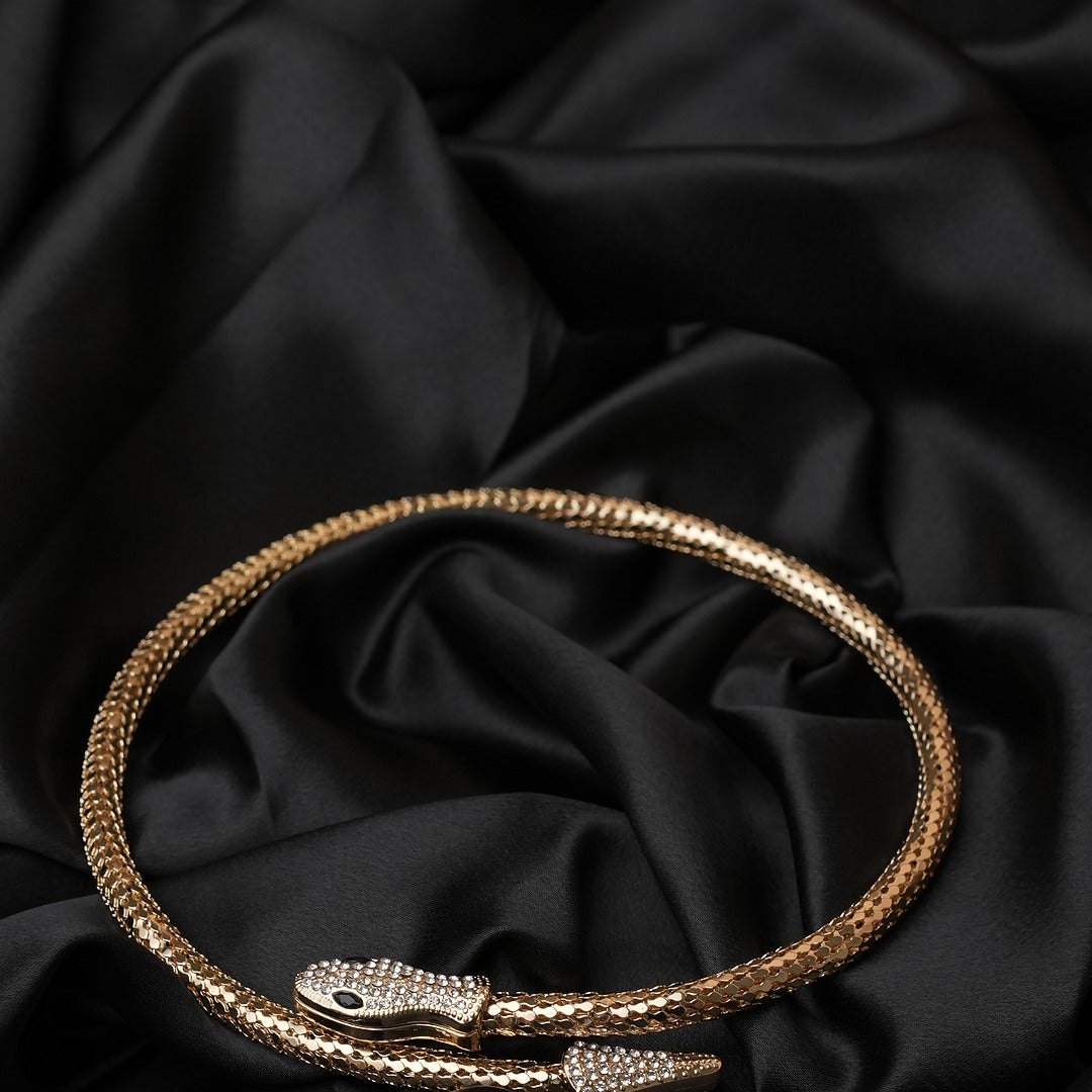 EMBELLISHED SERPENTINE CHOKER