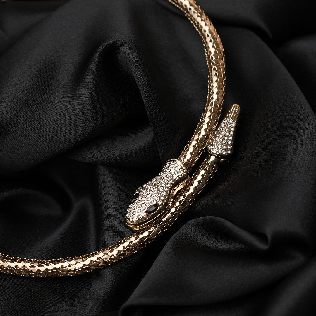 EMBELLISHED SERPENTINE CHOKER