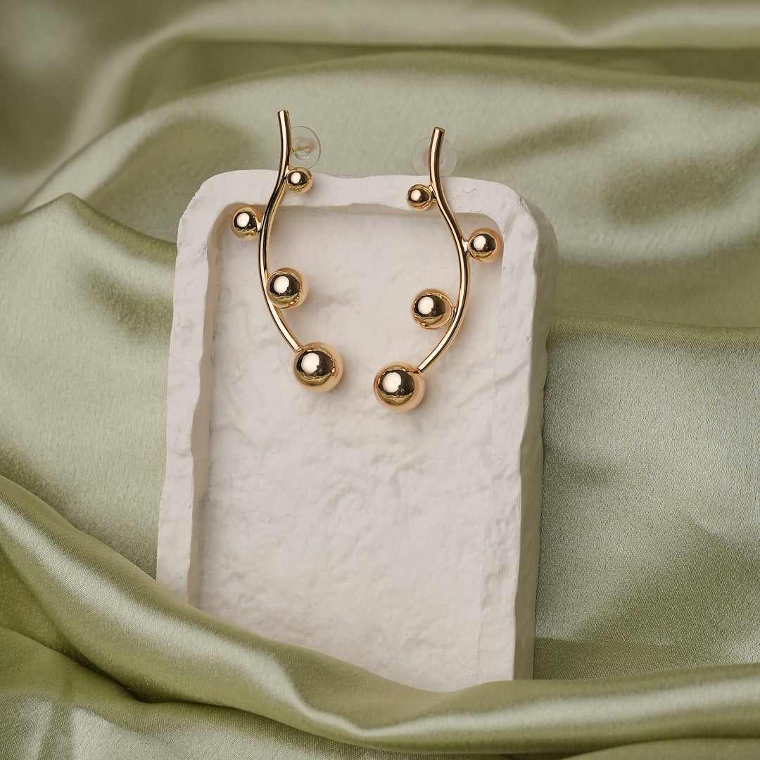 BEADED STEM EARRINGS