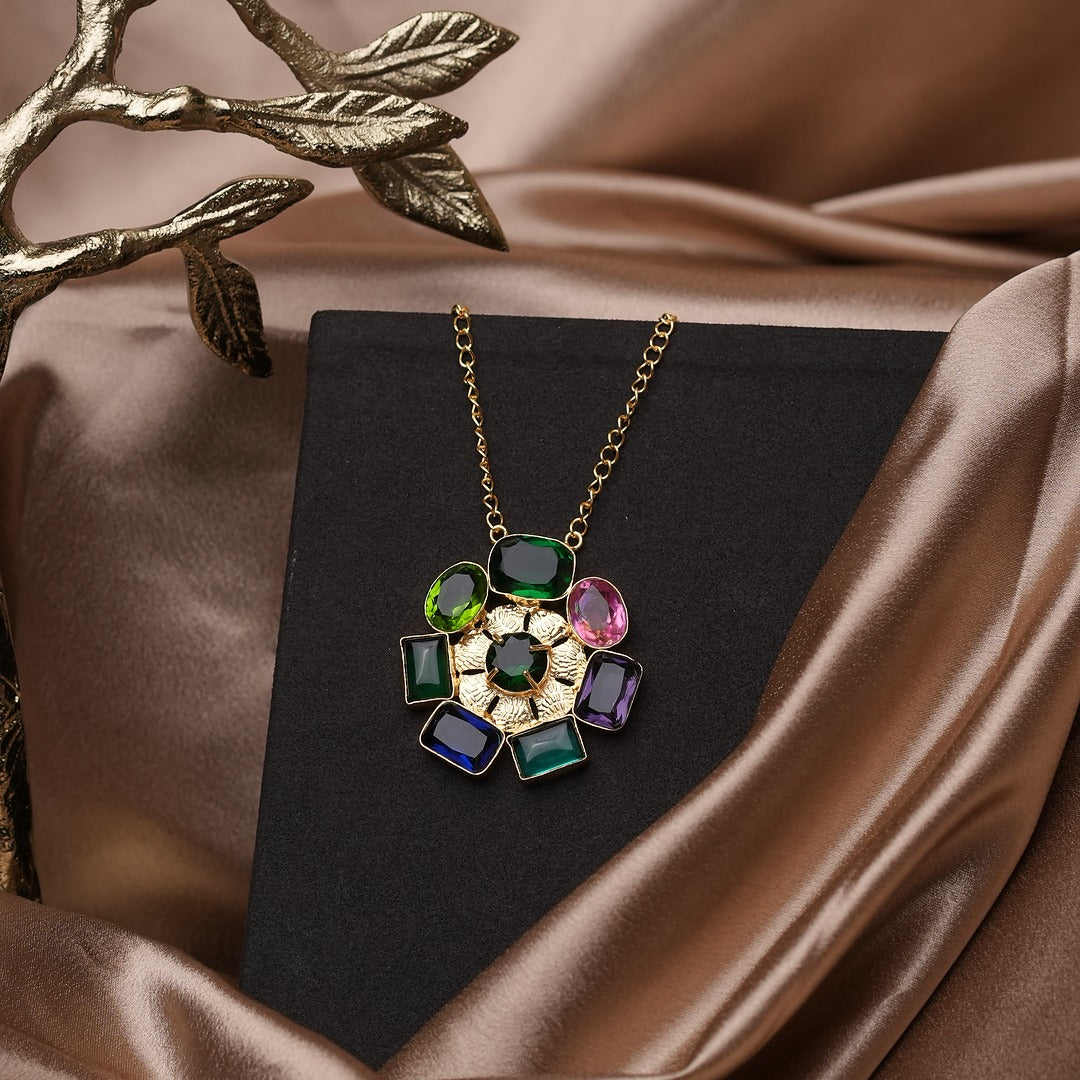 HEPTAD FLORAL ZORAA STANDOUT NECKLACE