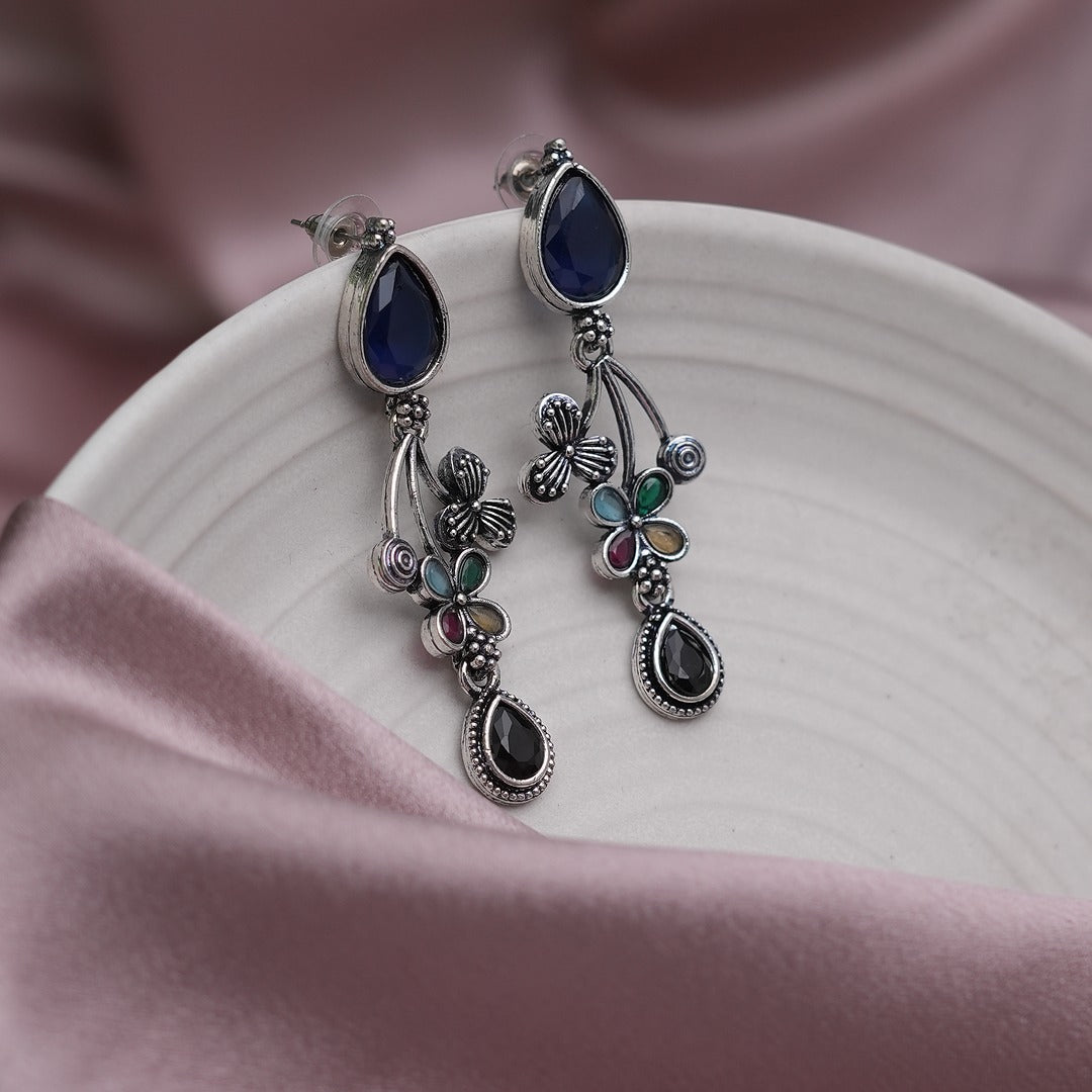 KAYAL OXIDIZED DROP EARRINGS