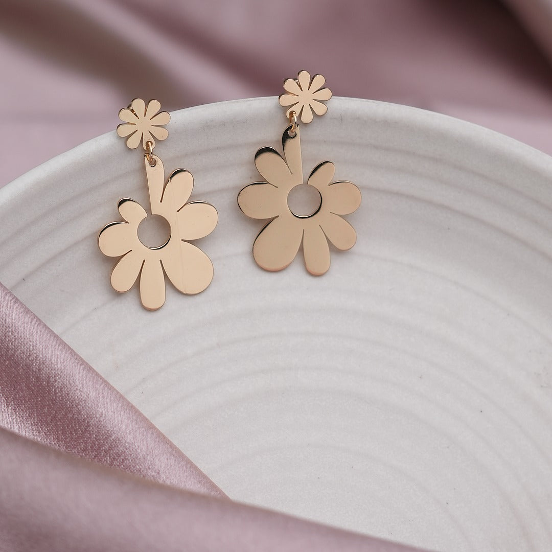 SUNFLOWER DROP EARRINGS