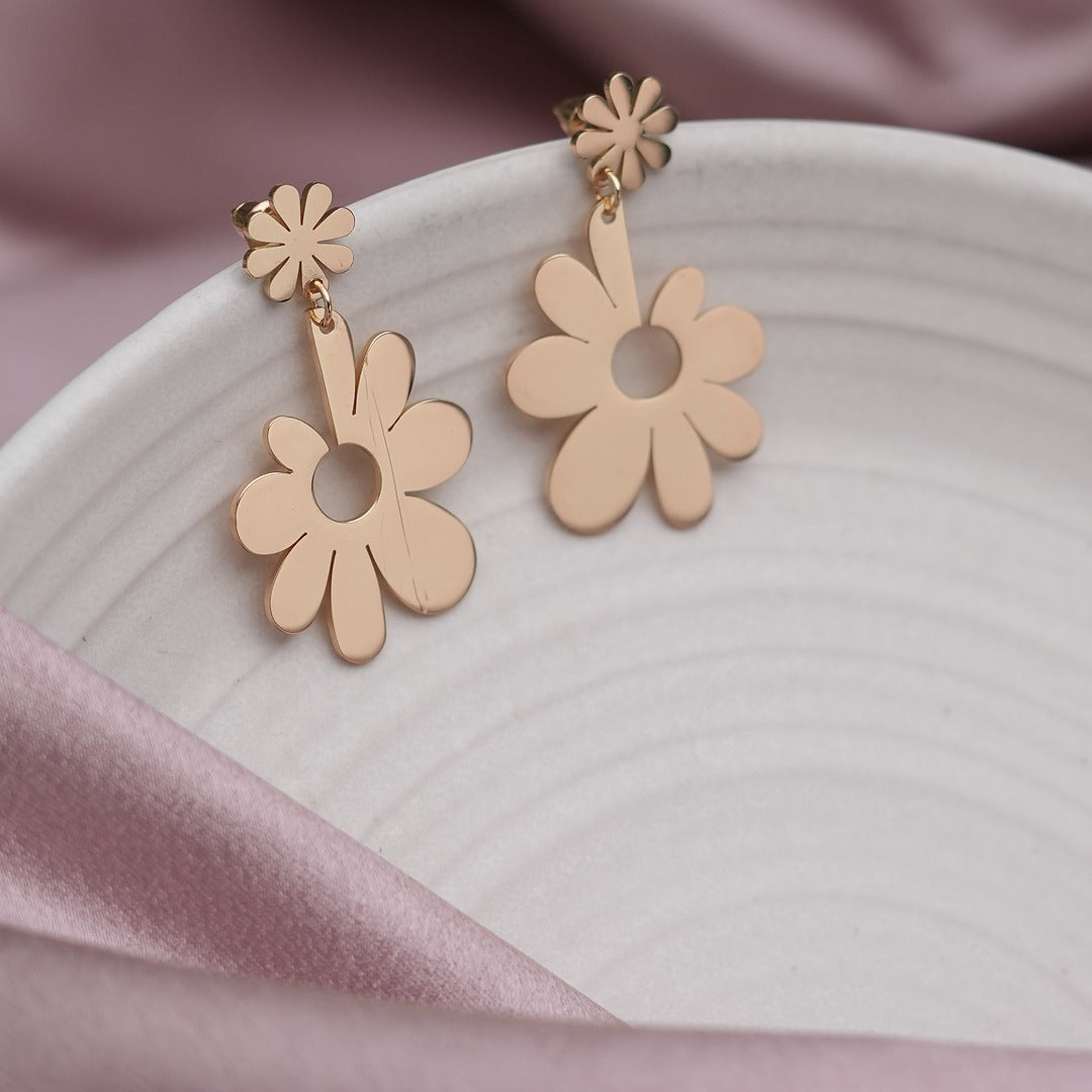 SUNFLOWER DROP EARRINGS