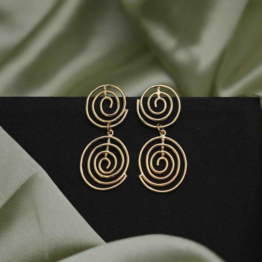 TWO LAYER ORBIT EARRINGS