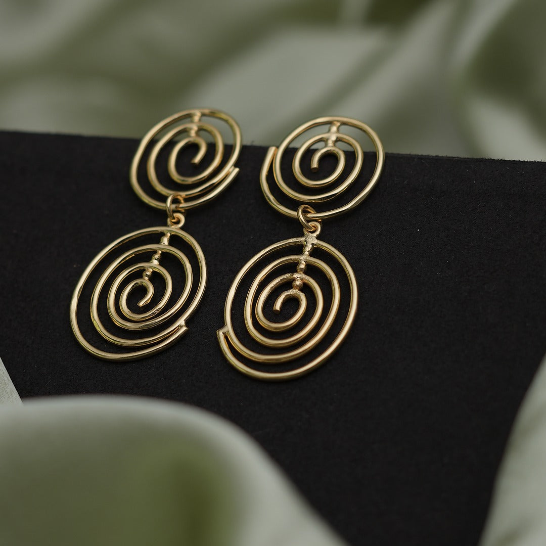 TWO LAYER ORBIT EARRINGS