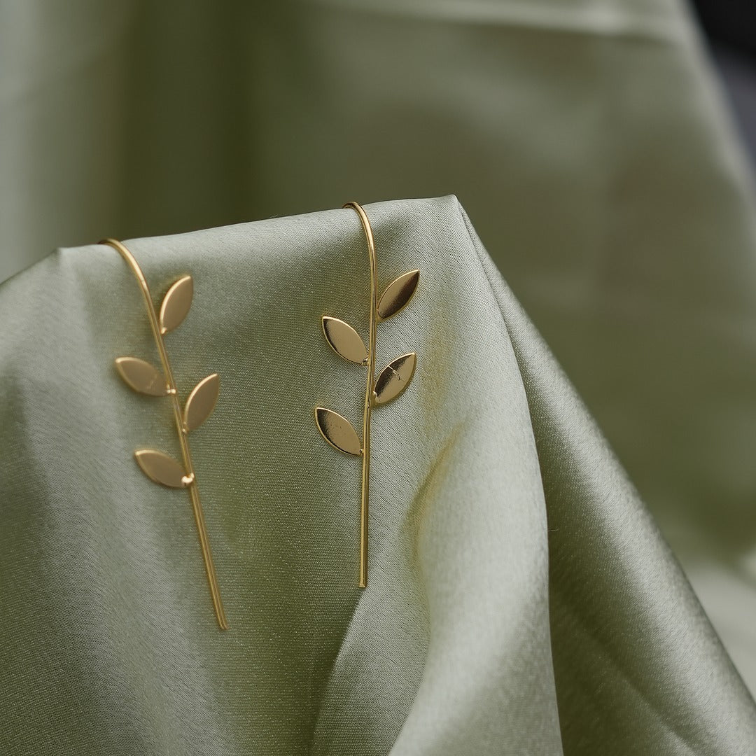 LONG LEAF EARRINGS