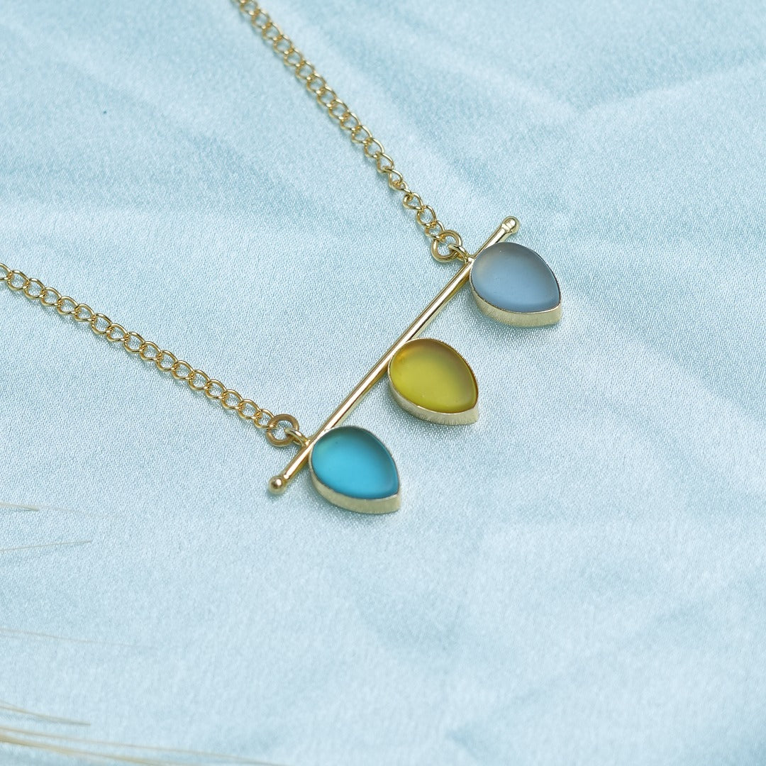 TRISTONE MULTICOLOR NECKLACE