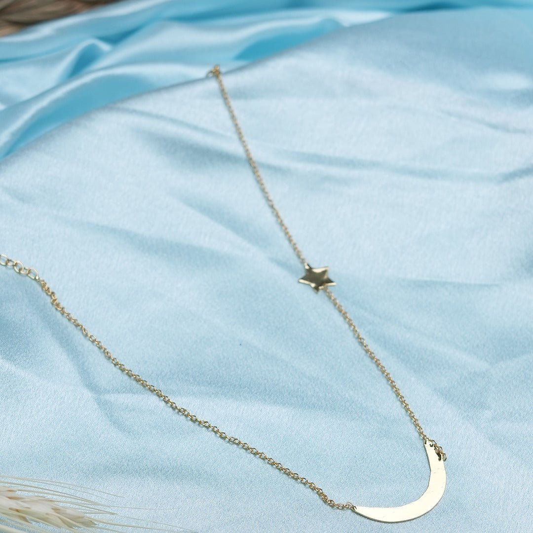 CRESCENT STAR NECKLACE