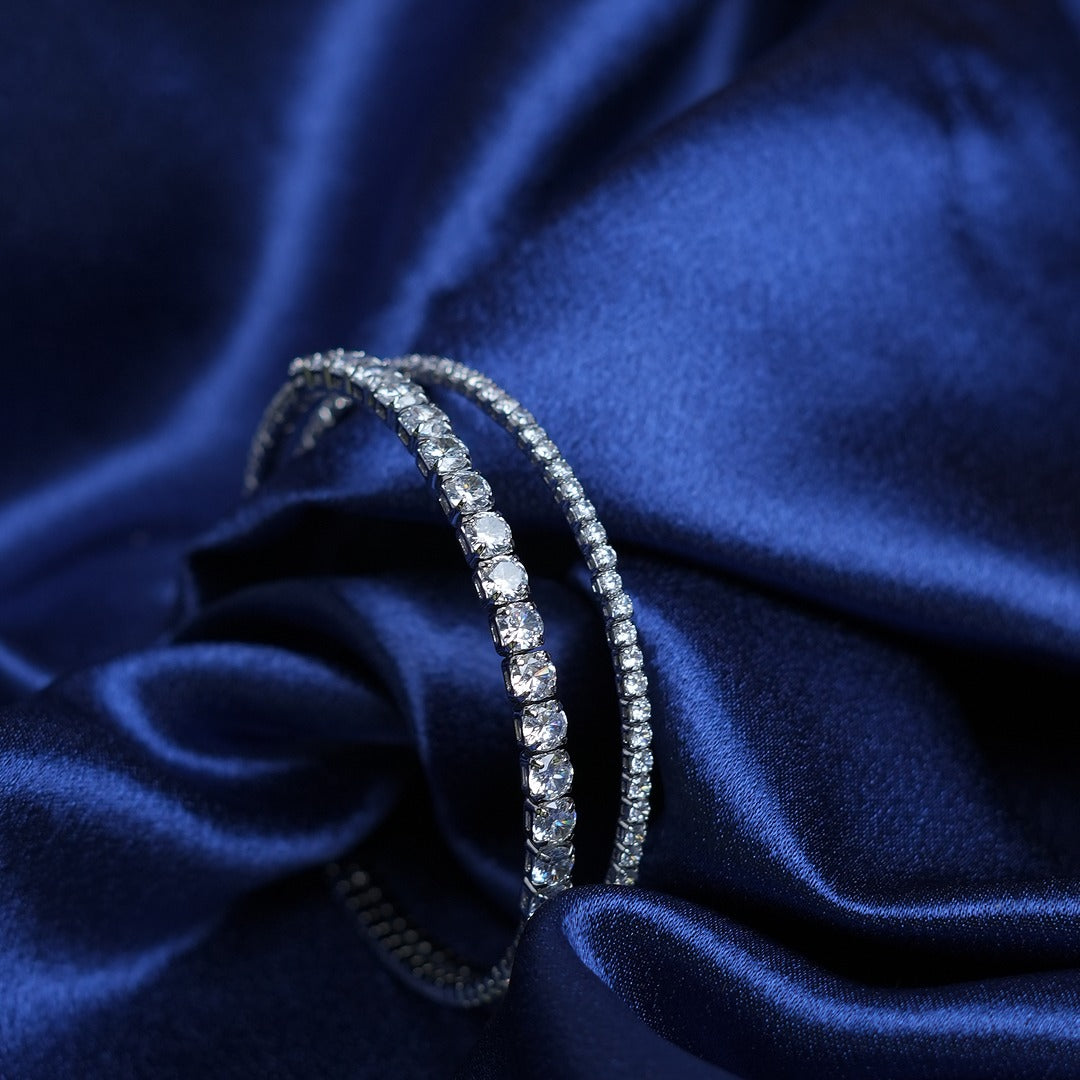 SPIRAL GOLD STONE BRACELET