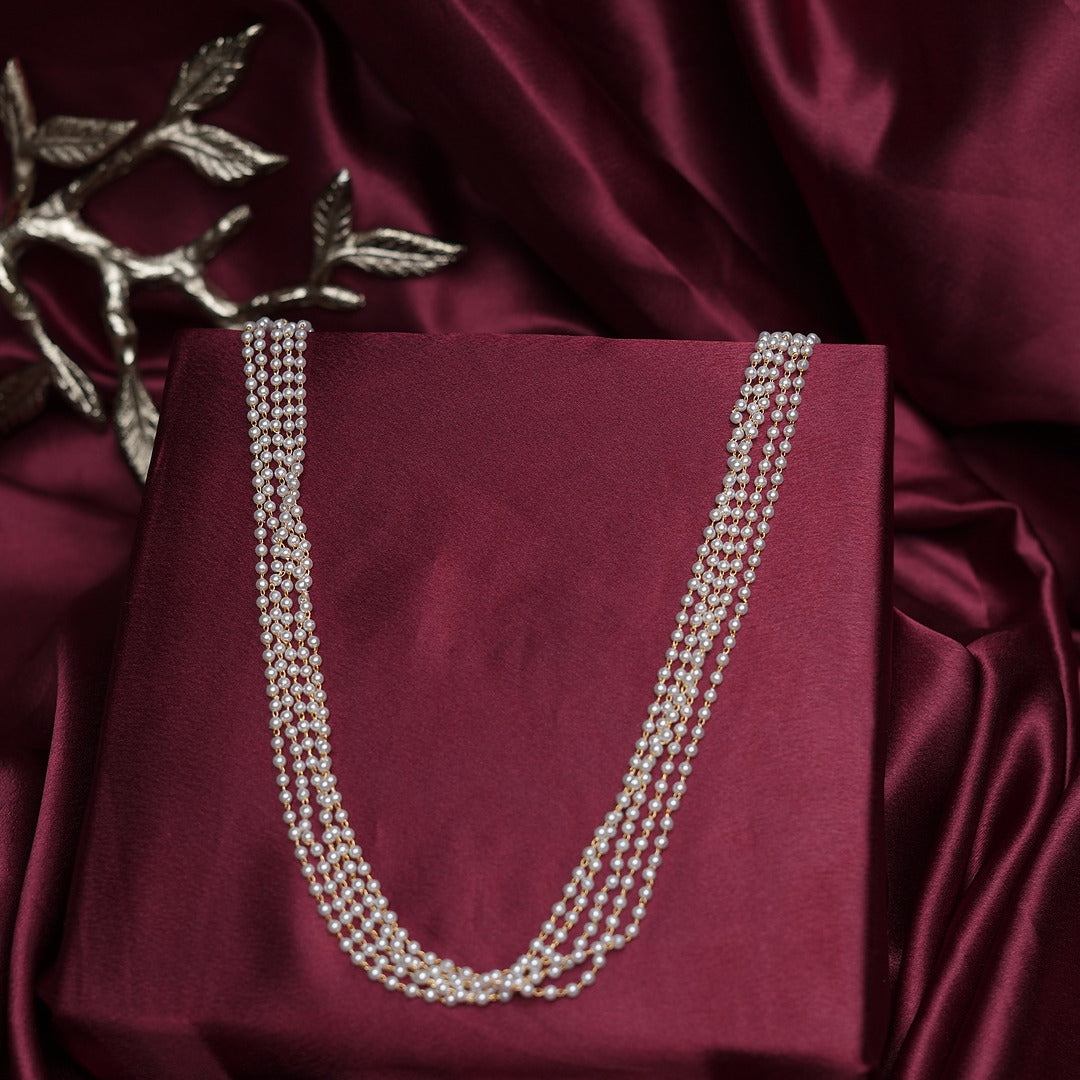 MULTI LAYERED PEARL NECKLACE