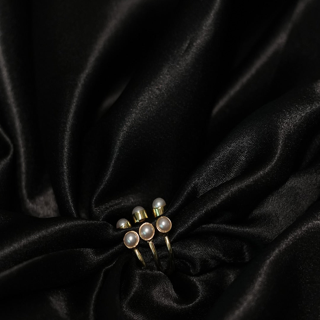 6 S PEARL RINGS