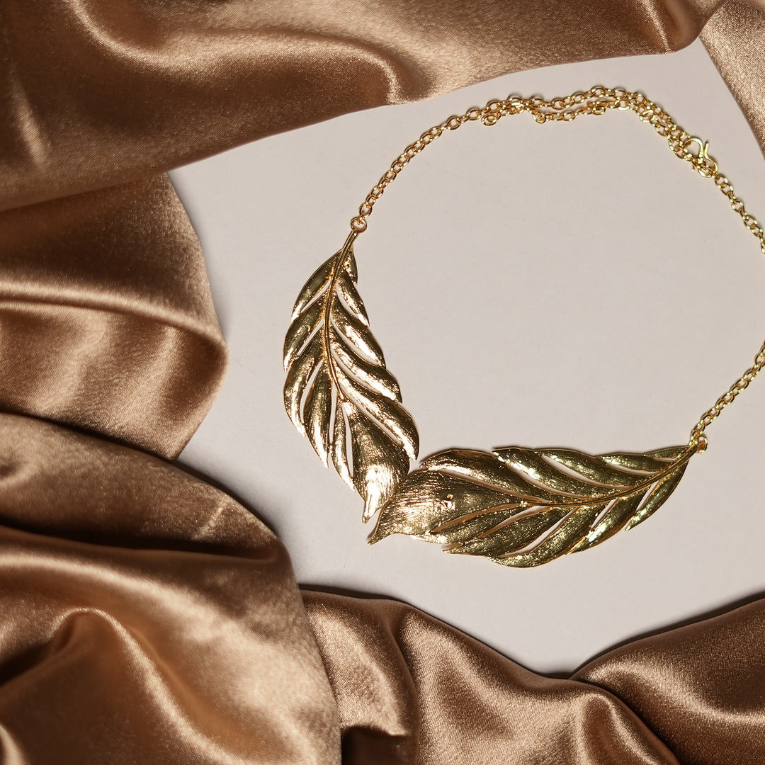 DOUBLE LEAF NECKLACE