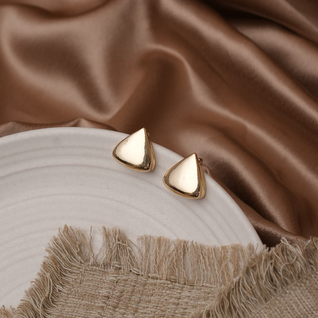TRIANGULAR STUD EARRINGS