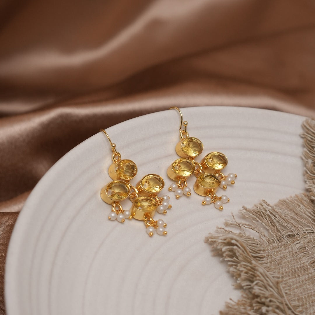 CHANDNI 4 STONE EARRINGS