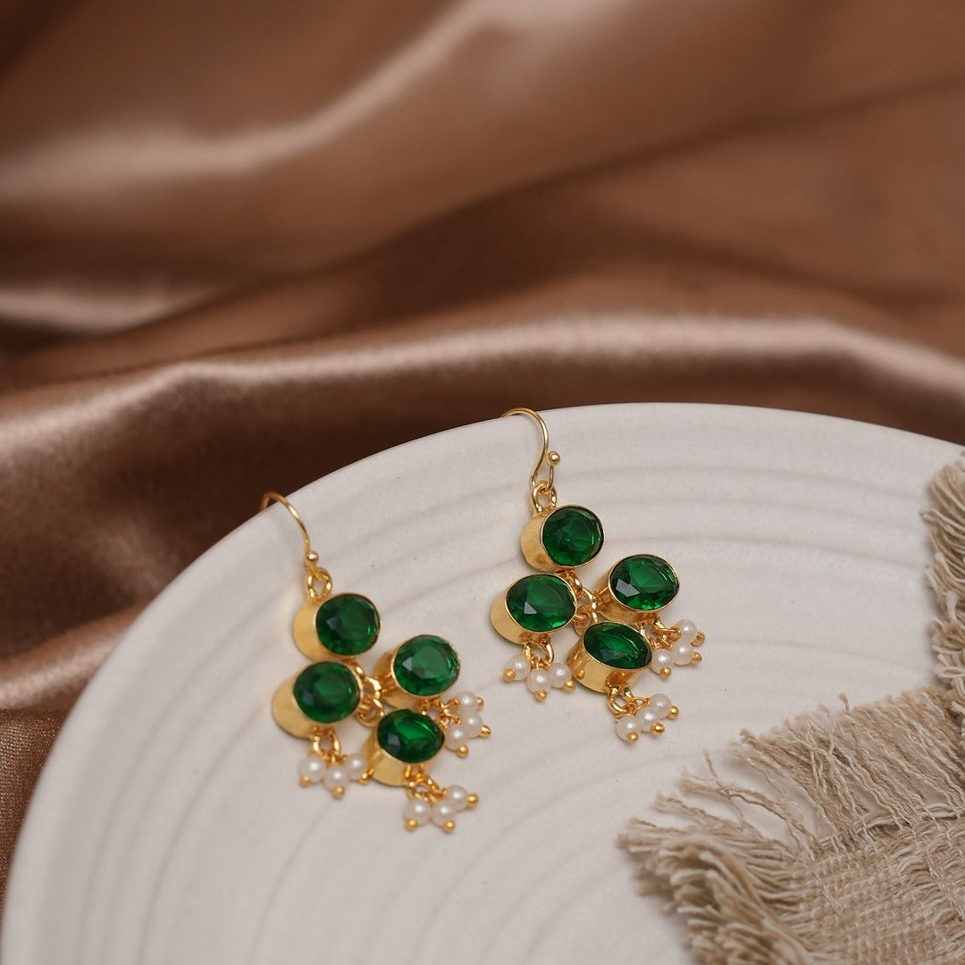 CHANDNI 4 STONE EARRINGS