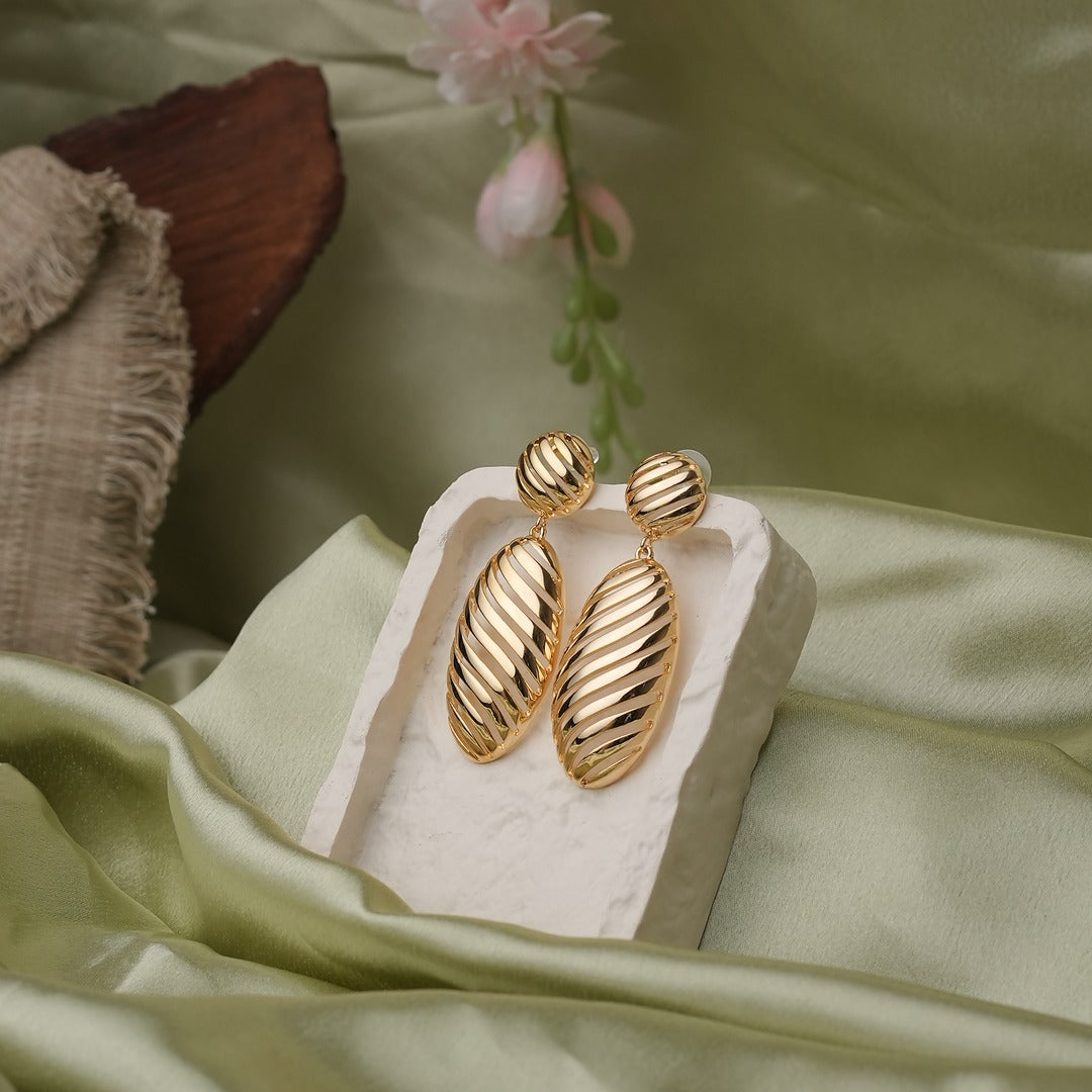 OVAL DROP EARRINGS