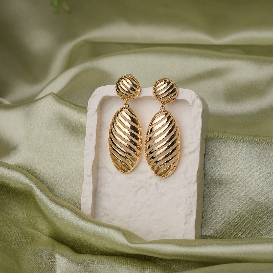 OVAL DROP EARRINGS