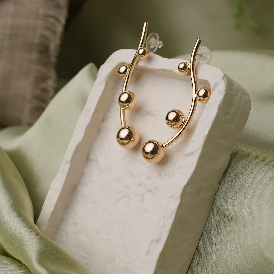 BEADED STEM EARRINGS