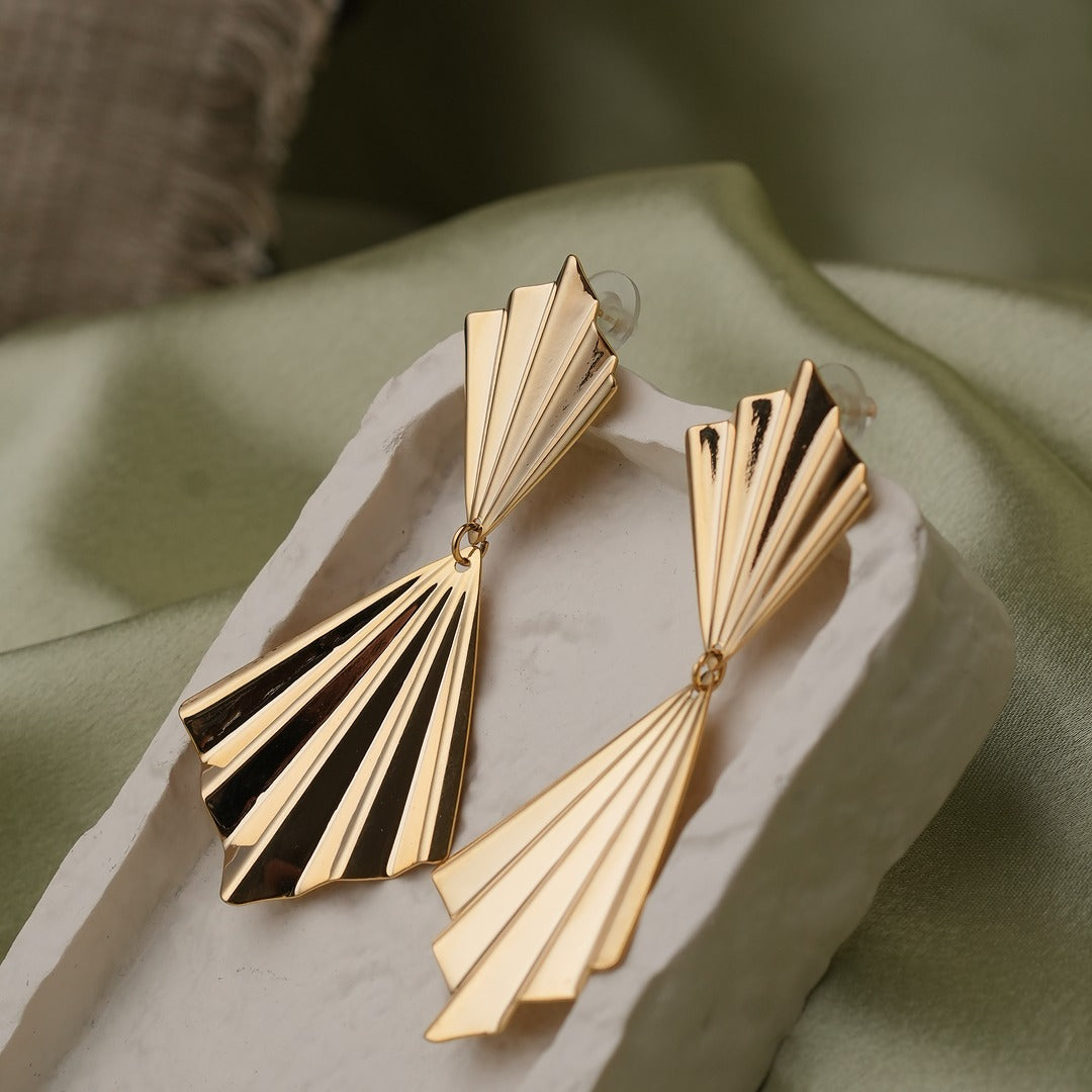 ZIG ZAG BOW TIE EARRINGS