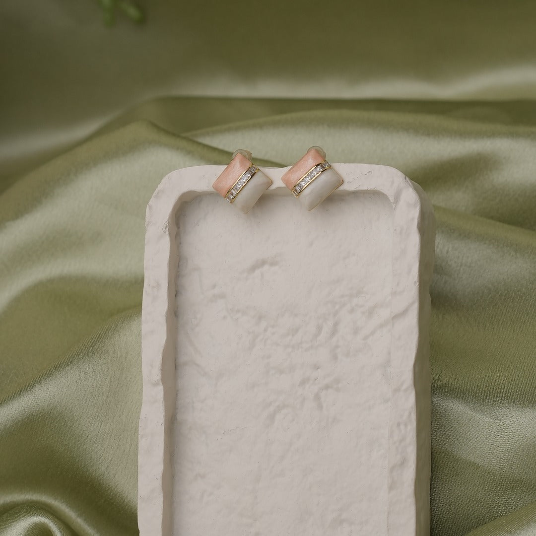 SQUARE STUD EARRINGS