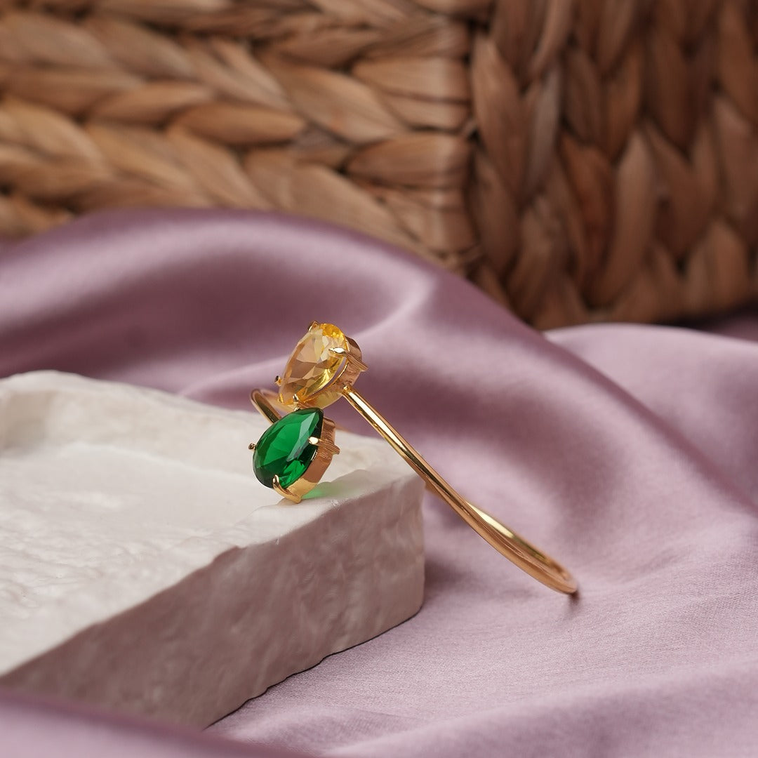 MAANVI DUAL STONE BRACELET