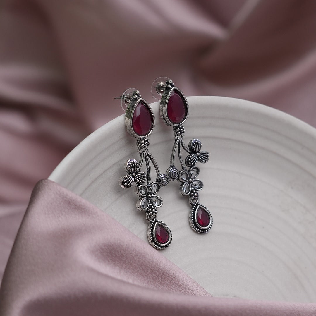 KAYAL OXIDIZED DROP EARRINGS