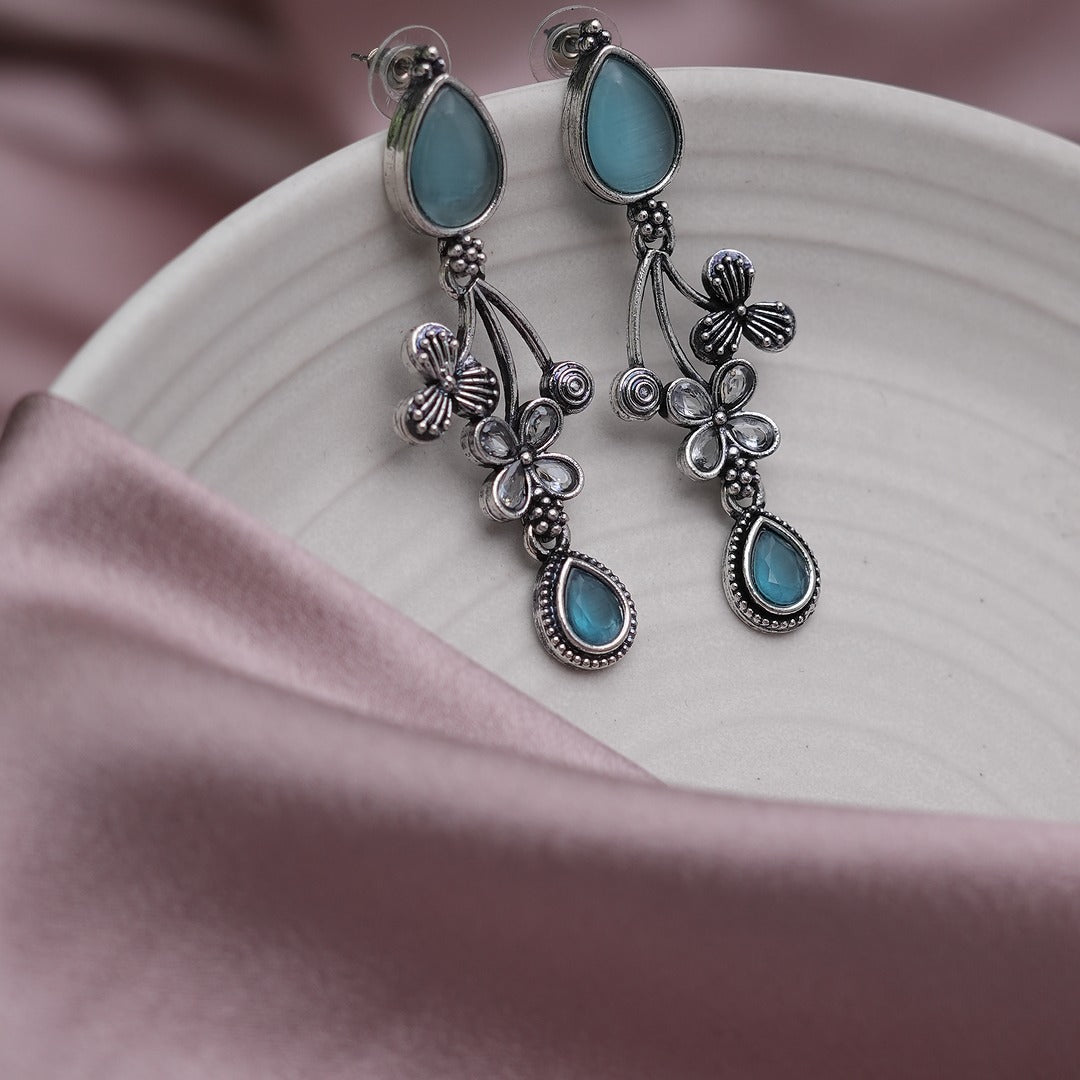 KAYAL OXIDIZED DROP EARRINGS