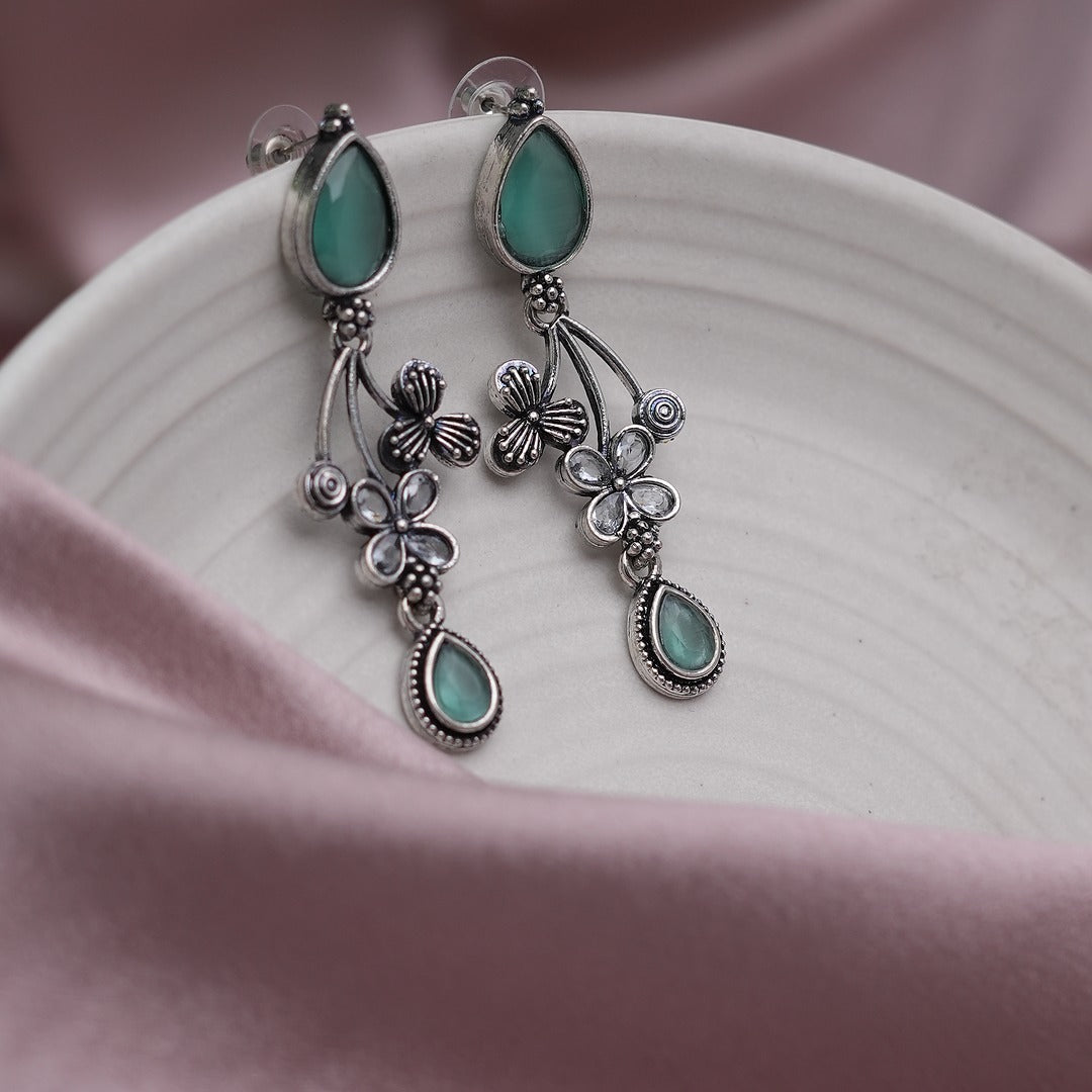 KAYAL OXIDIZED DROP EARRINGS