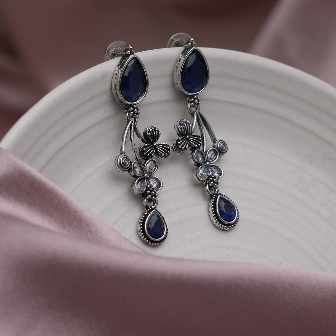 KAYAL OXIDIZED DROP EARRINGS