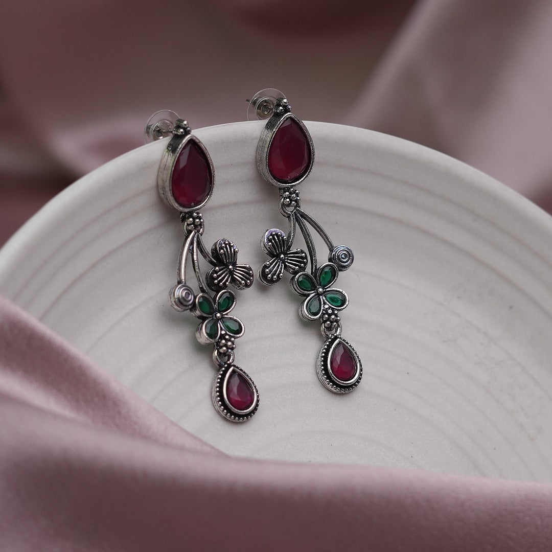 KAYAL OXIDIZED DROP EARRINGS