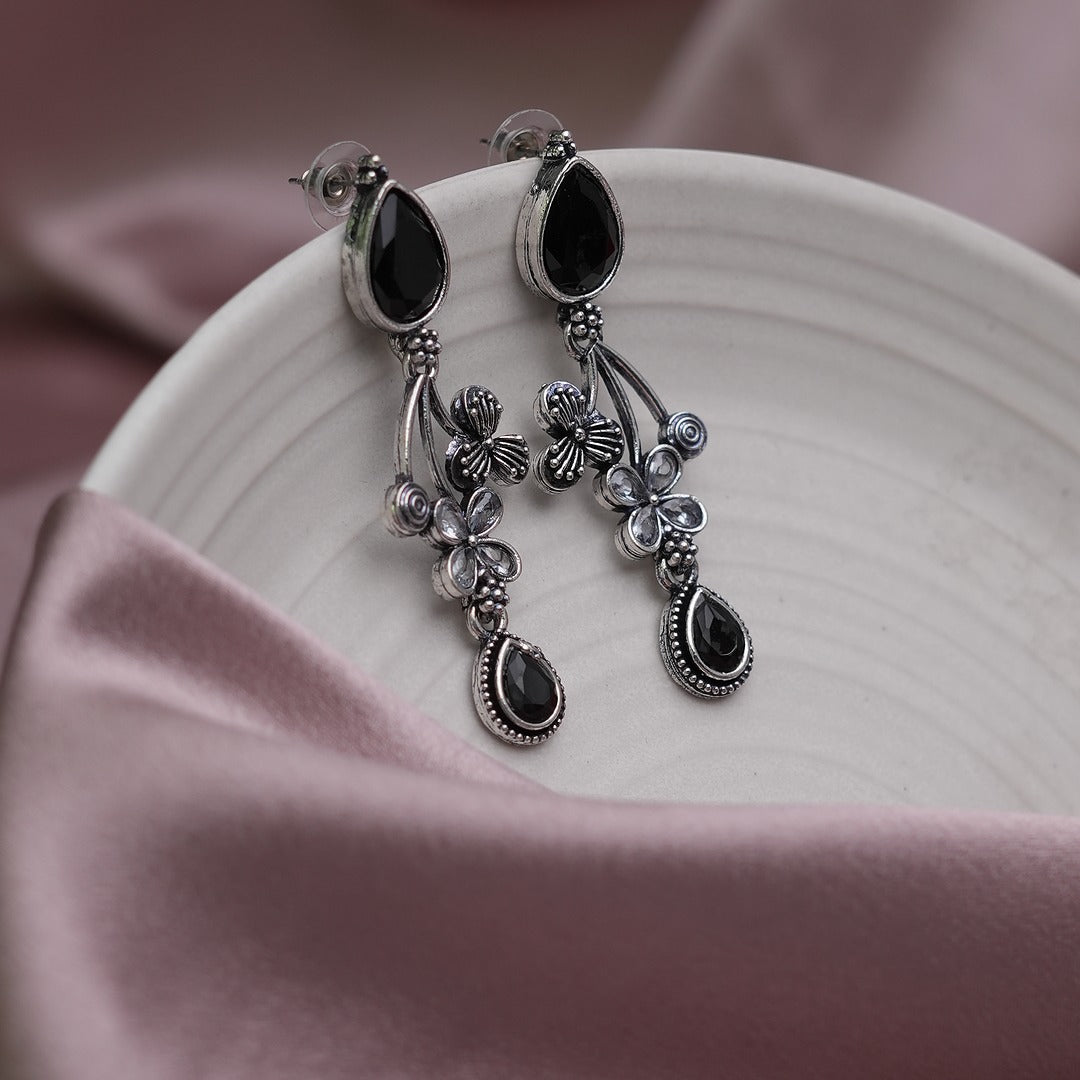 KAYAL OXIDIZED DROP EARRINGS