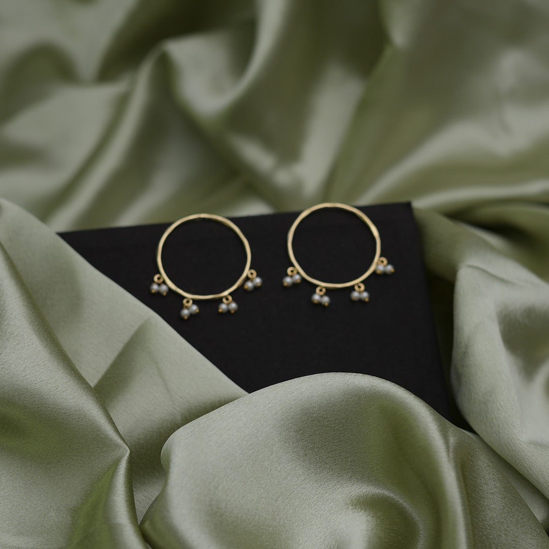 PEARL RING EARRINGS