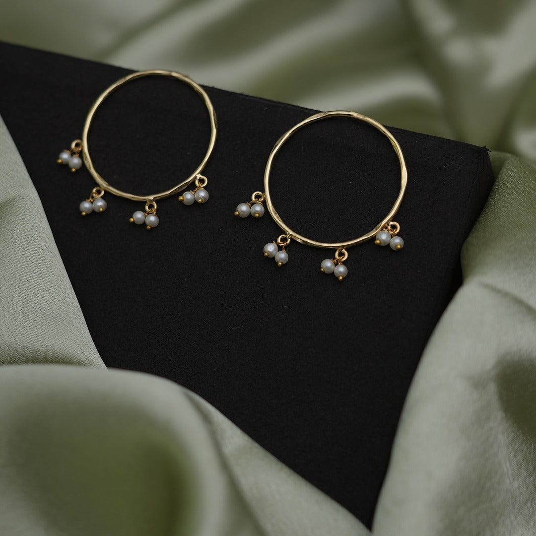PEARL RING EARRINGS