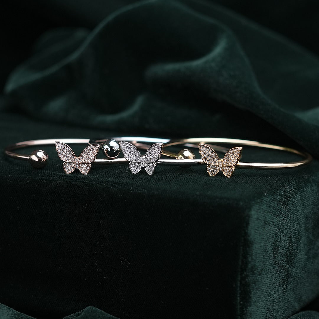 TRICOLOR BUTTERFLY BRACELET SET