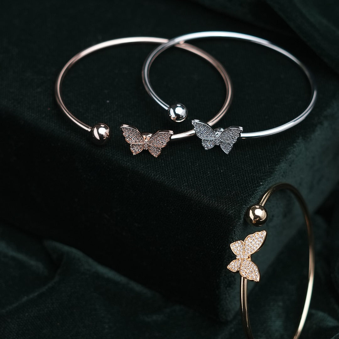 TRICOLOR BUTTERFLY BRACELET SET