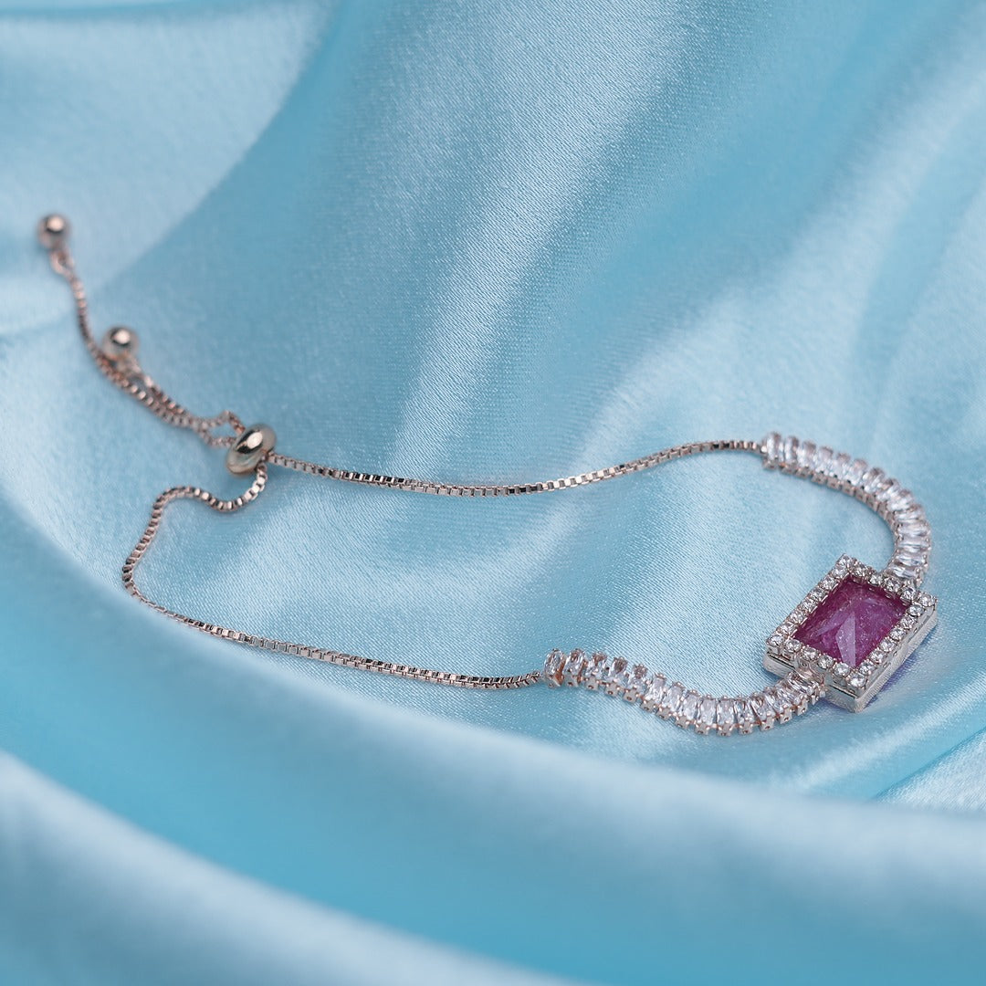 RUBY PINK AD BRACELET