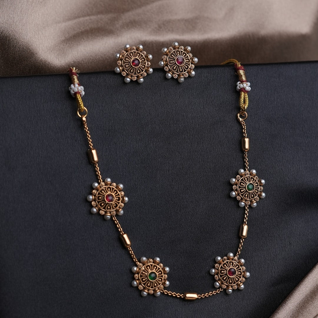 CHAKRA MULTICOLOR NECKLACE SET