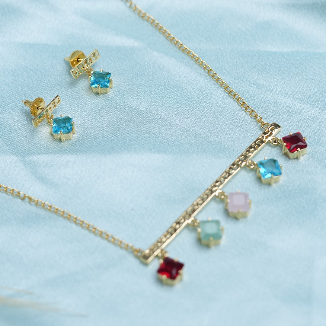 ANIYA 5 STONE NECKLACE