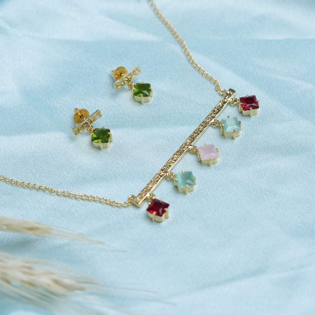 ANIYA 5 STONE NECKLACE