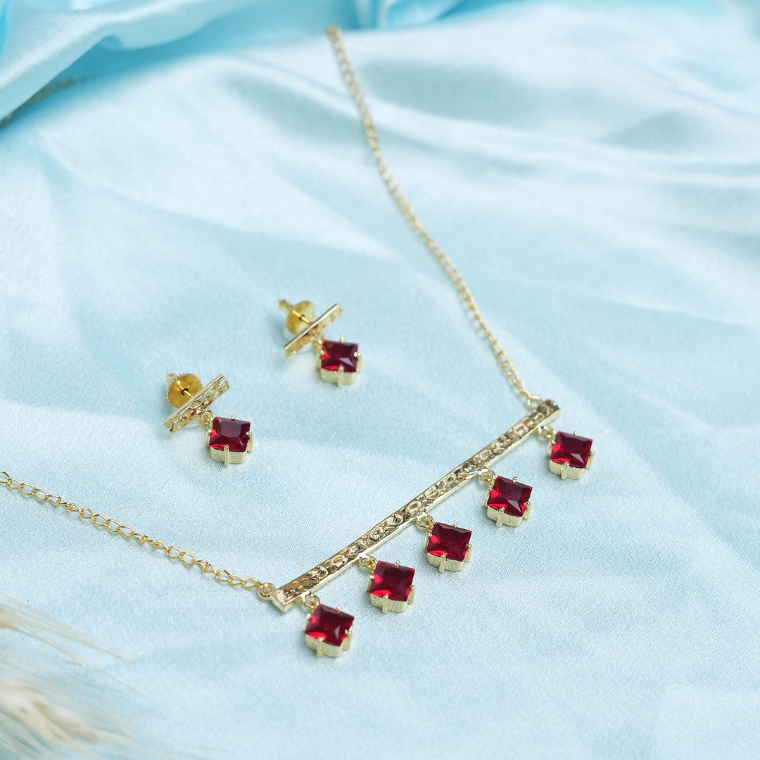 ANIYA 5 STONE NECKLACE