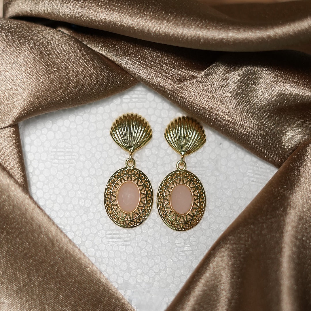 SHELL STONE EARRINGS