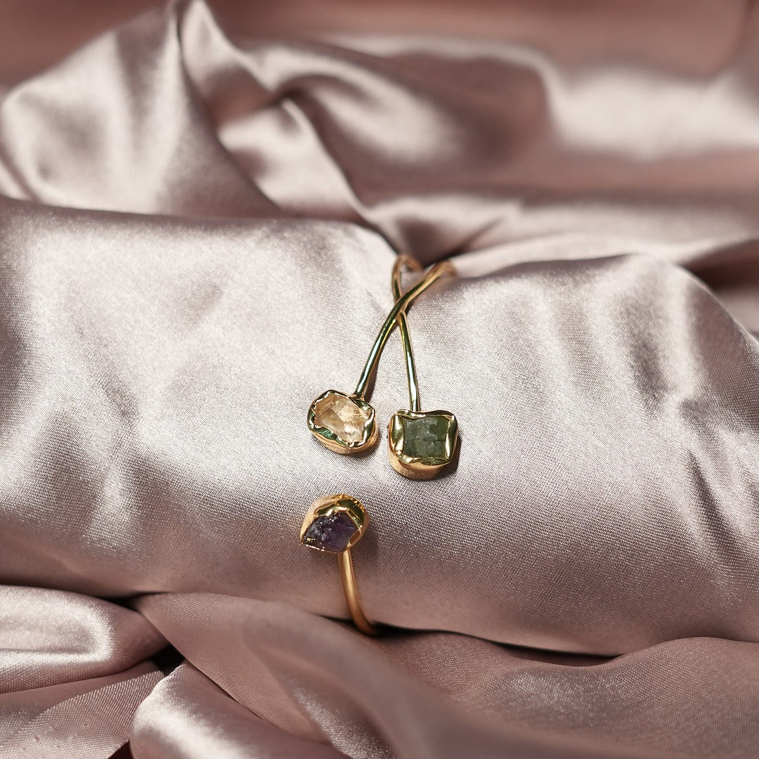 TWIG RAW STONE BRACELET
