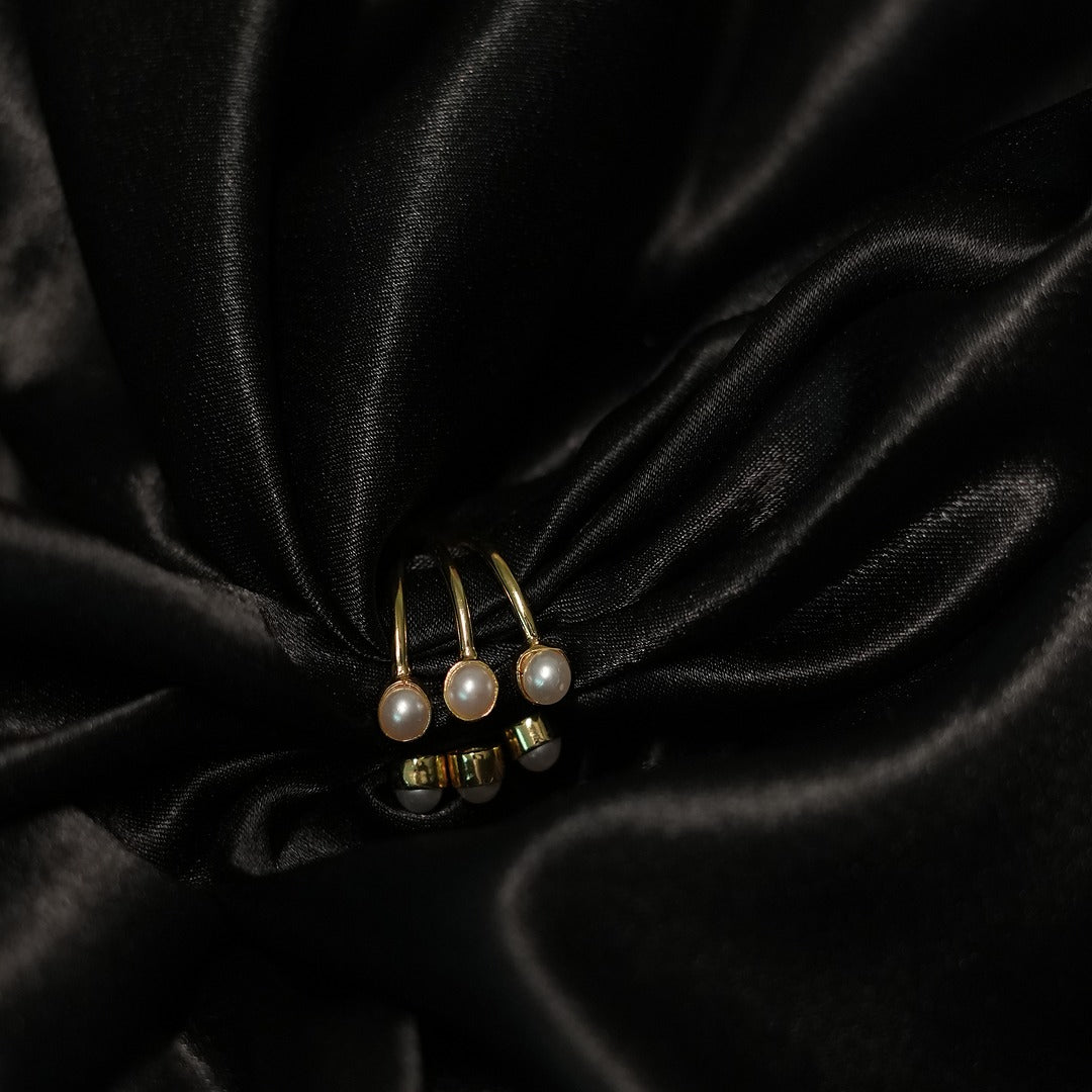 6 S PEARL RINGS