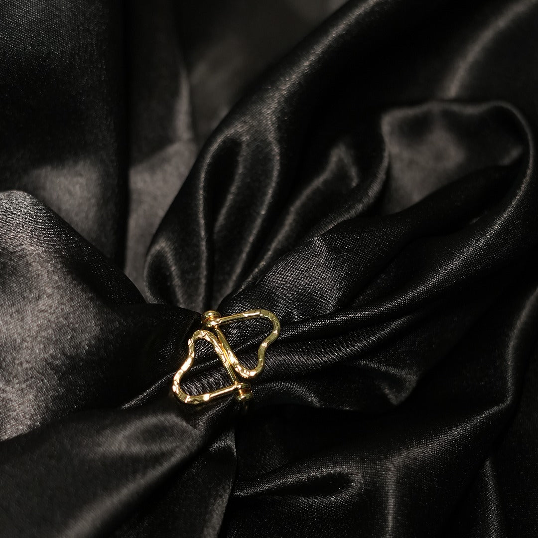 PLAIN 2 HEART SHAPE RINGS