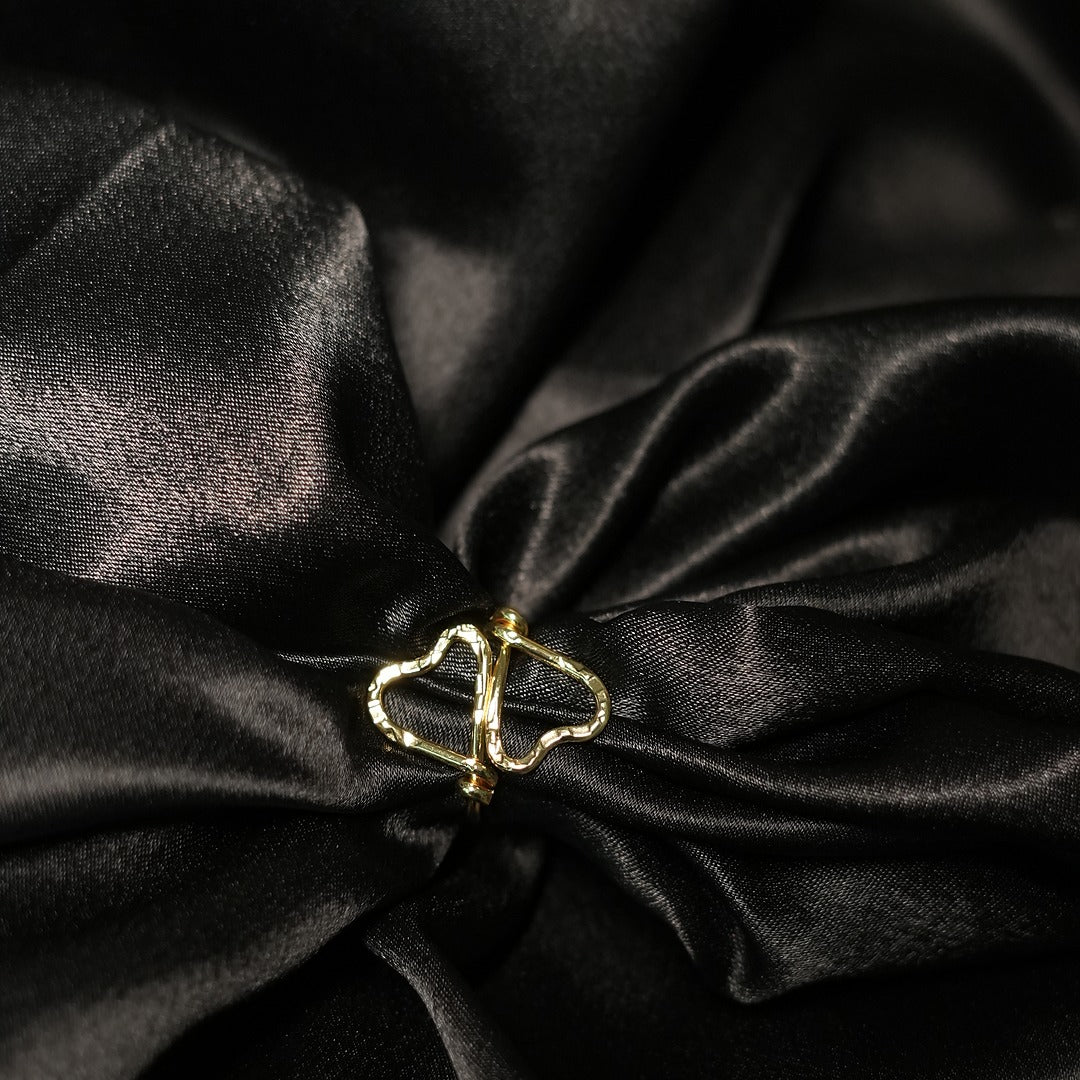 PLAIN 2 HEART SHAPE RINGS