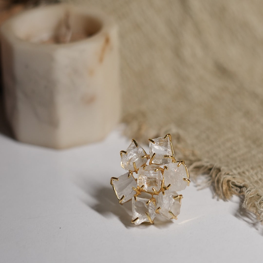 7 COLLECT ROUGH CLAW TYPE RING