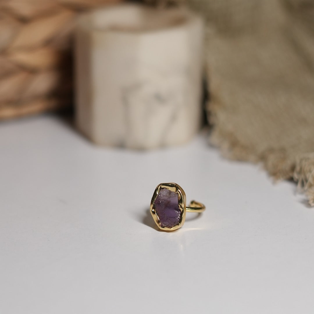 ROUGH STONE RINGS-WRAPPED